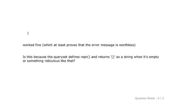 Django : Django: "TypeError: [] is not JSON serializable" Why? смотреть онлайн