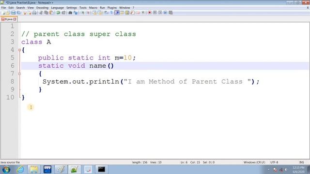 Inheritance in Java || Examples on Notepad++ Hindi/Urdu (Jawad Aslam) смотреть онлайн