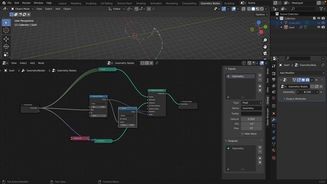 Blender 3.0 Geometry Nodes | Swirling Lights Animation смотреть онлайн