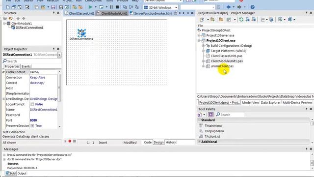 aula 6658 datasnap Criar Cliente para consumir JSON REST Servidor DataSnap RESTfull смотреть онлайн