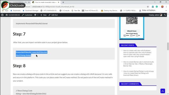 How to create rewarded video ads with dialog? | How to create Google Admob rewarded video ads? смотреть онлайн