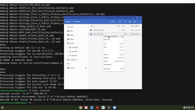 Java on a Chromebook – Updated Video смотреть онлайн