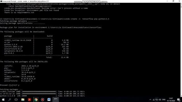 CARA INSTAL PYTHON DENGAN ANACONDA DAN TENSORFLOW смотреть онлайн