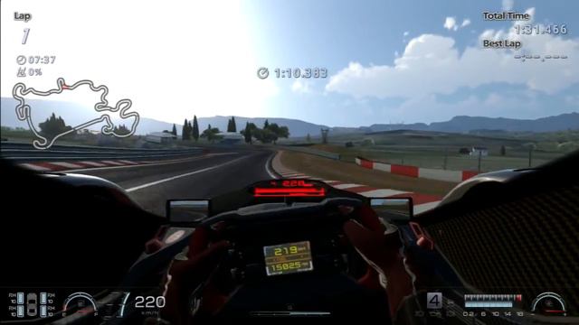 Test run on my first custom track (GT6 Course Maker) смотреть онлайн