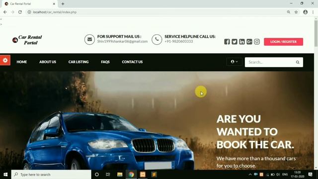 Online Car Rental System Using PHP MySQL || Final year project || смотреть онлайн