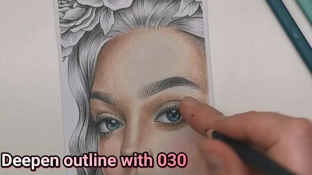 Colouring a Portrait with Brutfuner Square Pencils смотреть онлайн
