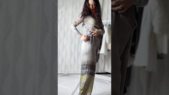 Блузка сетка и шелковые брюки NU Denmark смотреть онлайн