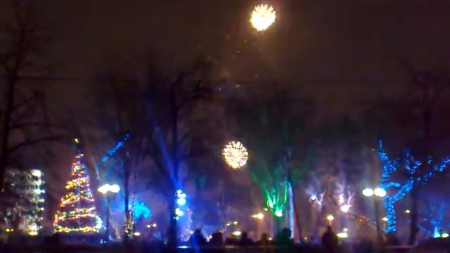 Открытие Новогодней елки в городе Оренбурге часть1 смотреть онлайн