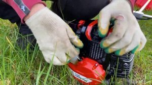 Обзор  мотокосы с 4 тактным двигателем AQUILA - работает на чистом бензине , как выбрать триммер