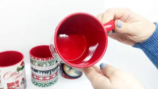 Новогодняя чашку с красной ручкой - наш видео-обзор смотреть онлайн