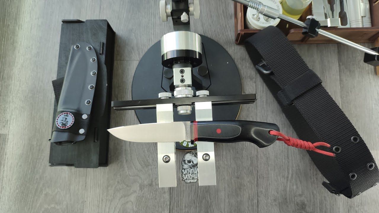 Заточка ножа сталь N690 (продан). Полтавские алмазы на МО. TSPROF K03 Pro смотреть онлайн