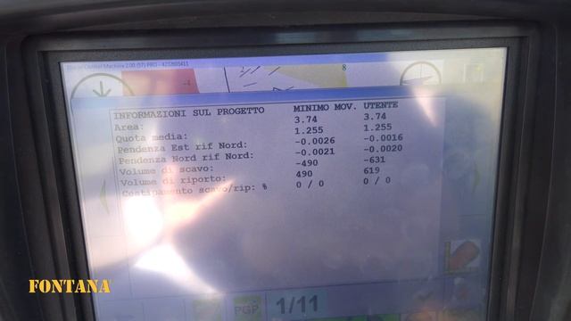 Планировщик грунта SB Fontana Италия GPS системой выравнивания Agricad смотреть онлайн
