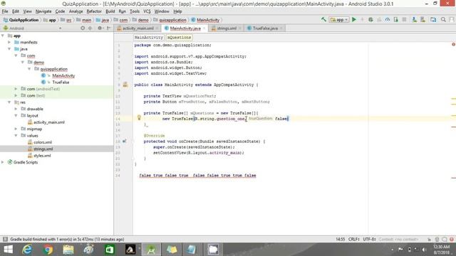 Create a Quiz App in Android | Android Studio Tutorial For Beginners смотреть онлайн