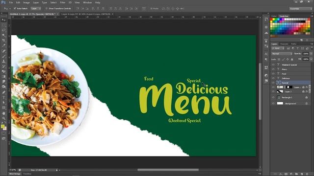 Food Poster Design in Photoshop CS6 | Photoshop Tutorial – Photoshop CC смотреть онлайн