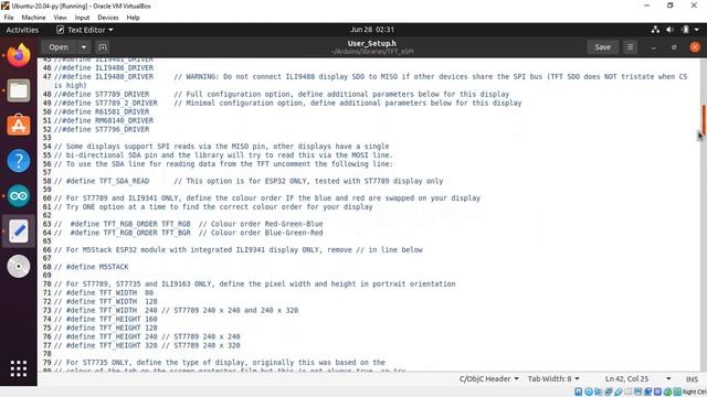 ESP32-DevKitC + 2.8inch 240x320 SPI TFT (ILI9341) Using TFT_eSPI Library