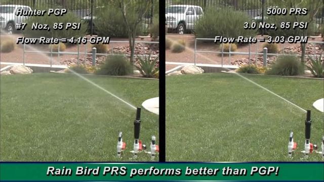 Rain Bird 5000PRS Rotor Vs Hunter PGP смотреть онлайн
