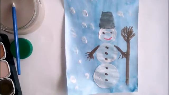 РИСУЕМ СНЕГОВИКА смотреть онлайн