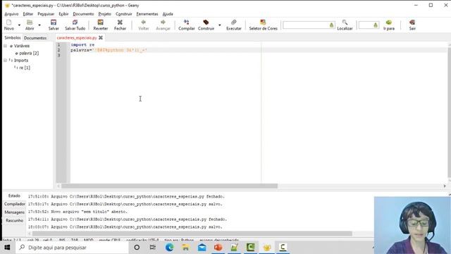 Curso Python - Removendo Caracteres Especiais Utilizando REGEX (Aula Bônus) смотреть онлайн