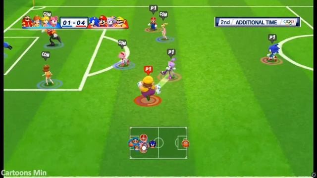 Mario & Sonic At London 2012 Olympic Games Football#18 Team Sonic, Mario, Blaze, Wario| JinnaGaming смотреть онлайн