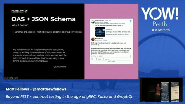 Beyond REST - Contract Testing in the Age of gRPC, Kafka & GraphQL • Matt Fellows • YOW! 2022 смотреть онлайн