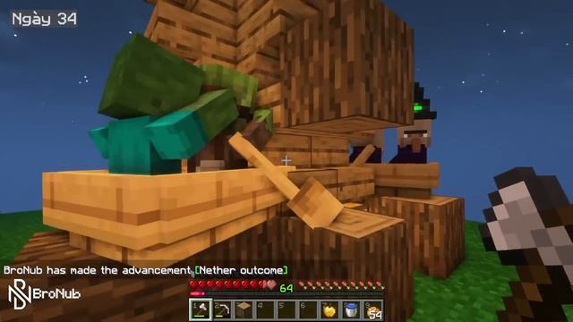 100 Ngày 1 Block 1.19 Minecraft Sinh Tồn Siêu Khó !! смотреть онлайн