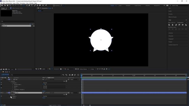 Morph Shapes in After Effects смотреть онлайн
