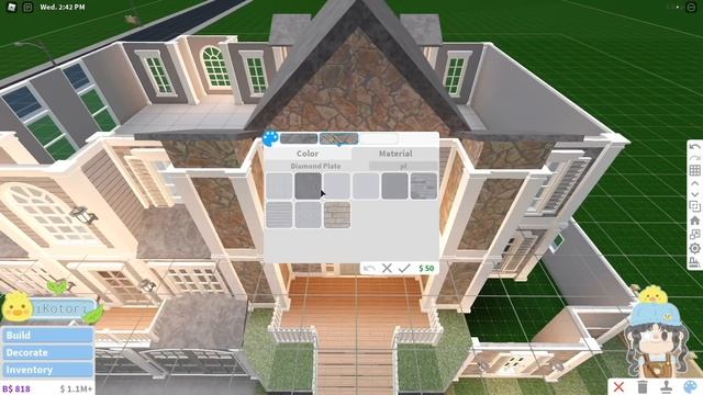 Bloxburg - Bright Summer Mansion Speedbuild (exterior) | No Large Plot смотреть онлайн