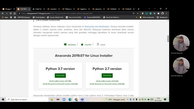 Instalasi Anaconda + python yok смотреть онлайн