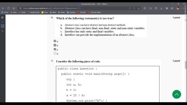 NPTEL Programming In Java WEEK 5 Quiz Assignment Solutions? | Swayam July 2023 | IIT Kharagpur смотреть онлайн