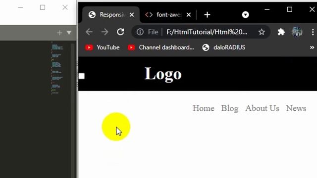 How To Make Responsive Navbar Using HTML & CSS Tutorial For Beginners смотреть онлайн