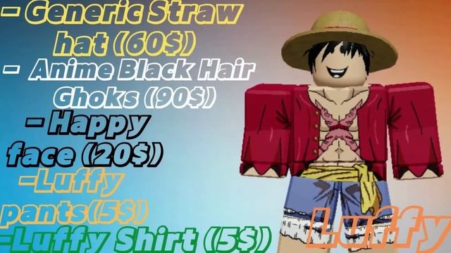 Luffy Roblox Skin