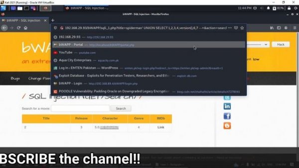 bwapp sql injection get/search || bwapp tutorial || sql injection bug bounty || Cyber World Hindi