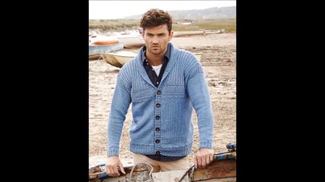 Мужской Вязаный Кардиган Спицами 2019 / Male Knitted Cardigan Knitting Needles смотреть онлайн