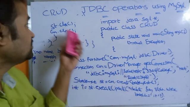 JDBC OPERATIONS USING MySQL DATA BASE || CRUD || CREATE || INSERT || SELECT || DELETE || UPDATE смотреть онлайн