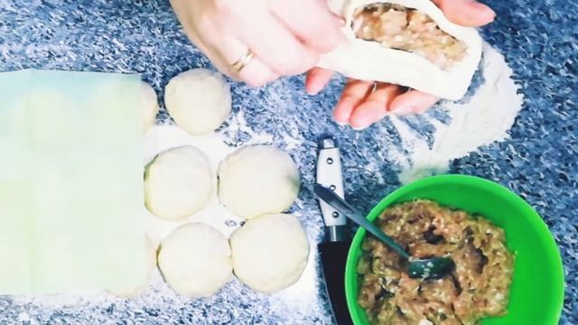 Пигоди по корейски, пян-се, простой рецепт дрожжевого теста смотреть онлайн