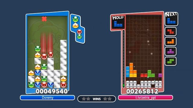[Puyo Puyo Tetris AI] Zetris vs Doremy (6) - 2 Pop Puyo