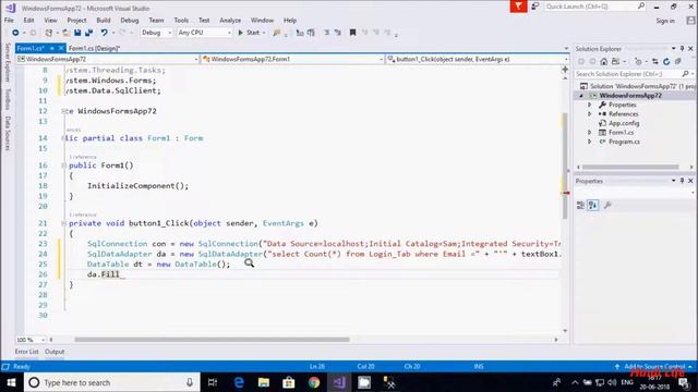 Create Login Page in C# Windows Application Explained in Hindi смотреть онлайн