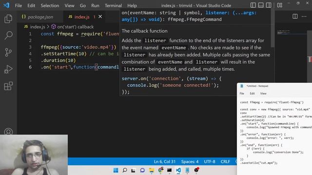 Node.js Fluent-FFMPEG Example to Trim or Cut Videos Based on Start & End Time in Command Line смотреть онлайн