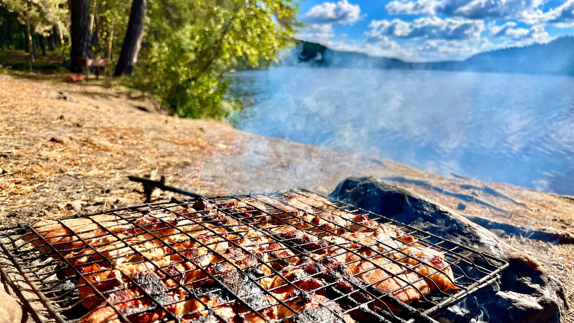 Едем на природу. Жарим вкусный шашлык. После за грибами - опята в тренде смотреть онлайн
