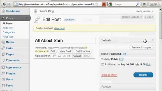 How to Create New Blog Posts | Wordpress how to tutorials Part 5 - Youtube смотреть онлайн