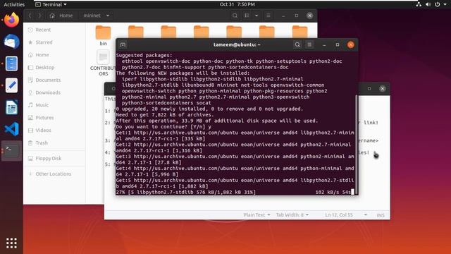 Mininet and POX Installation смотреть онлайн