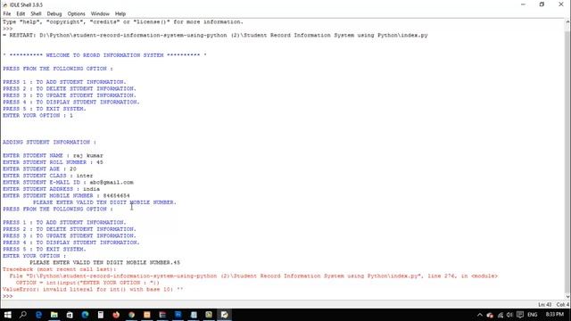 ? Student Management System in Python With Source Code | Free Project download смотреть онлайн