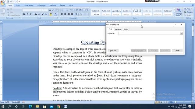 Four || Word Processor || Part - 5 || Find And Replace смотреть онлайн