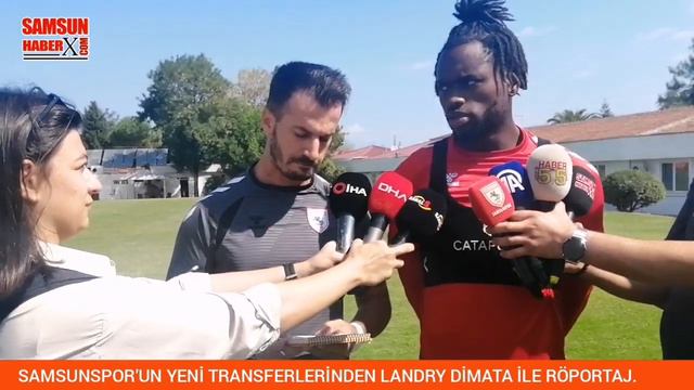 Samsunspor'un Yeni Transferlerinden Landry Dimata İle Röportaj смотреть онлайн