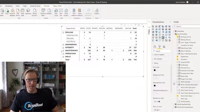 Power BI Visual Guide #1 - The MATRIX Pt1 - Configuration and Formatting Options Explained in Detai смотреть онлайн