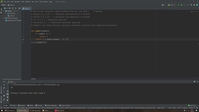 Python Tutorial For Beginners | Recursion смотреть онлайн