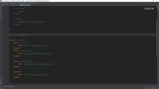 PHP'de Koşullu İfadeler switch case - Ders 12 смотреть онлайн