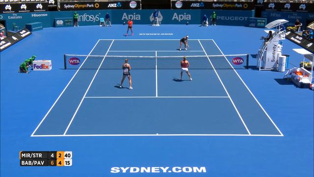 Mirza/Strycova V Babos/Pavlyuchenkova Match Highlights (Final) | Apia International Sydney 2017