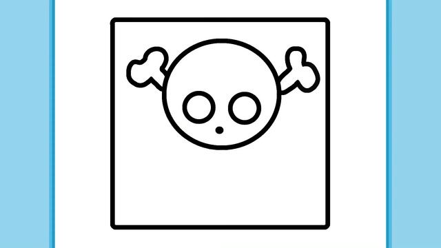 HOW TO DRAW A PIRATE FLAG | Easy drawings смотреть онлайн