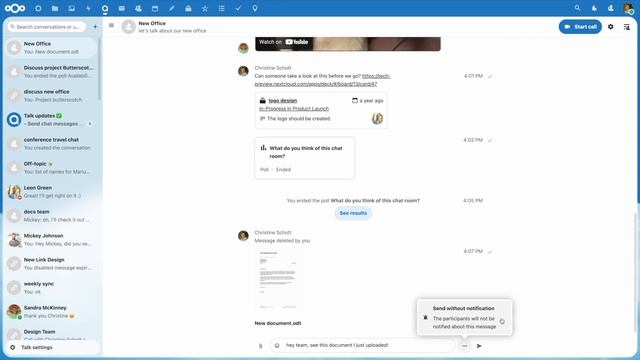 Nextcloud Talk improvements [Hub 3] смотреть онлайн